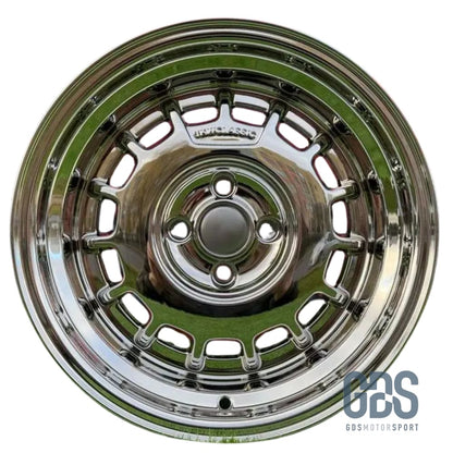 4 jantes Classic Steel Type 2 Chrome BMW R15’’ X 8’’ ET20 - Jantes et pneus - GDS Motorsport