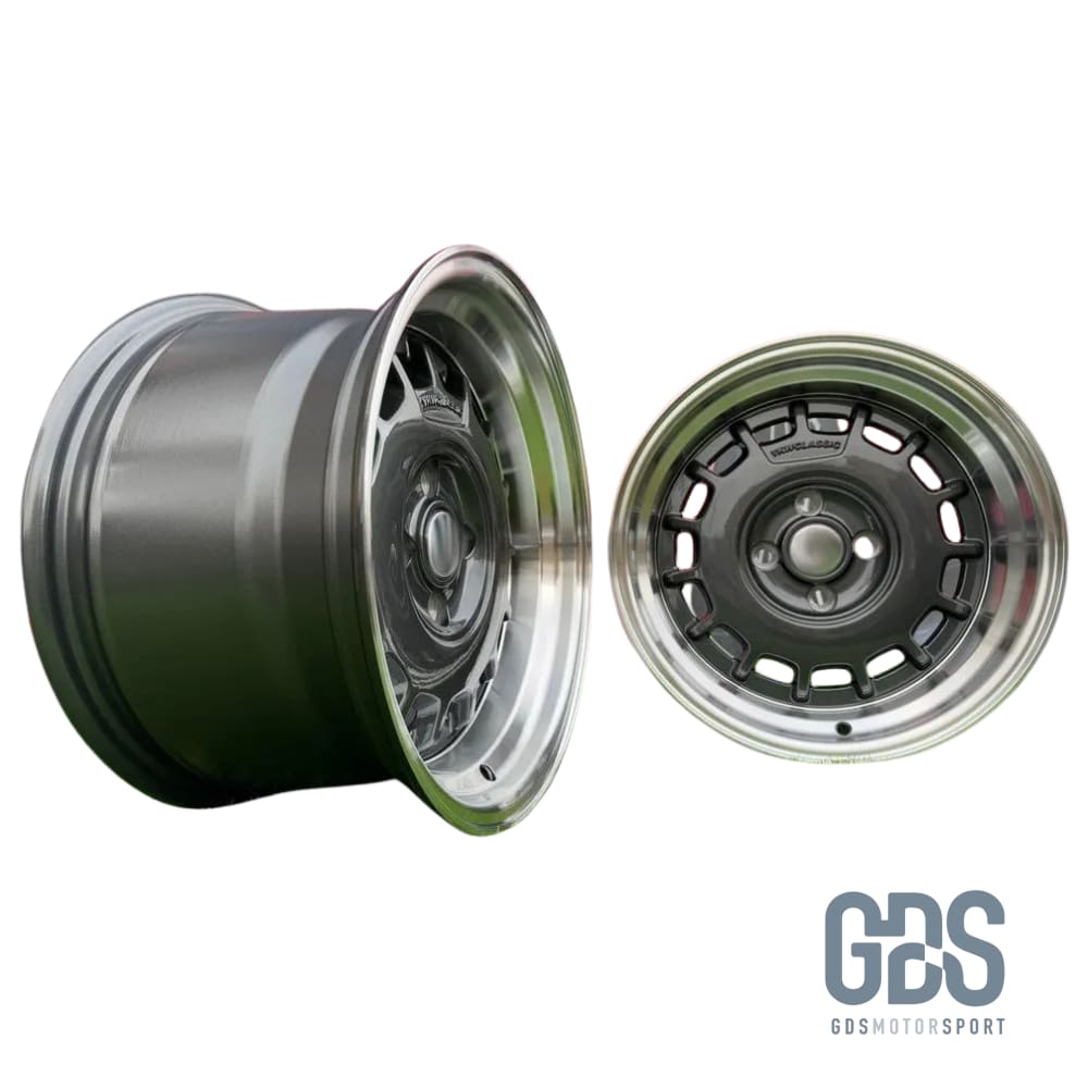 4 jantes Classic Steel Type 2 Gris métallique BMW R15’’ X 8’’ ET20 - Jantes et pneus - GDS Motorsport