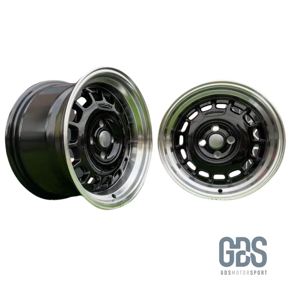 4 jantes Classic Steel Type 2 Noir BMW R15’’ X 8’’ ET20 - Jantes et pneus - GDS Motorsport