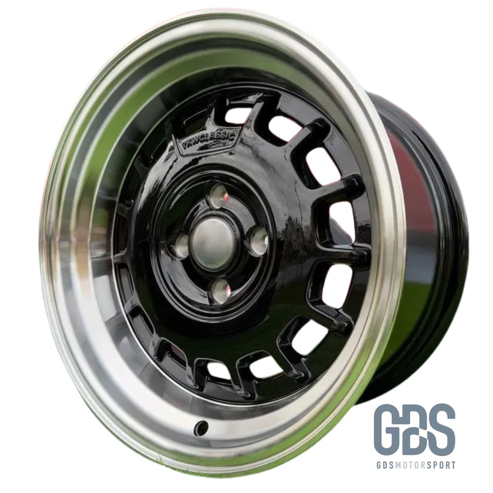 4 jantes Classic Steel Type 2 Noir BMW R15’’ X 8’’ ET20 - Jantes et pneus - GDS Motorsport