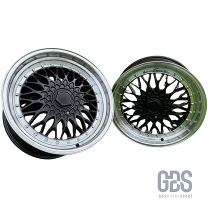 4 jantes look bbs rs centre noir bmw r15’’ x 7’’ et35 - jantes et pneus