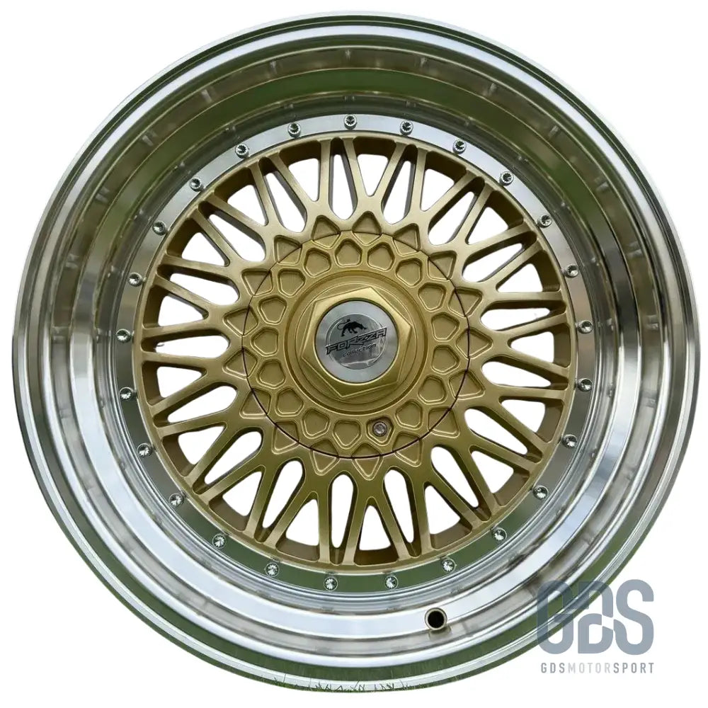 4 jantes look bbs rs (forzza) gold bmw r16’’ x 8’’ et20 - jantes et pneus