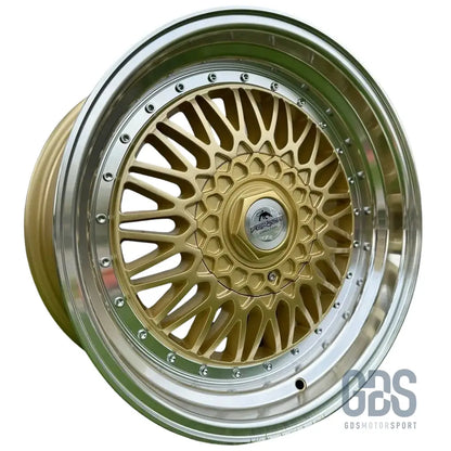 4 jantes look bbs rs (forzza) gold bmw r16’’ x 8’’ et20 - jantes et pneus