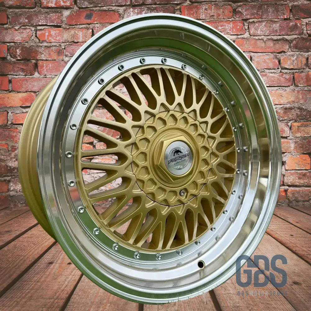 4 jantes Look BBS RS (Forzza) Gold BMW R16’’ X 8’’ ET20 - Pack monte au carré - Jantes et pneus - GDS Motorsport