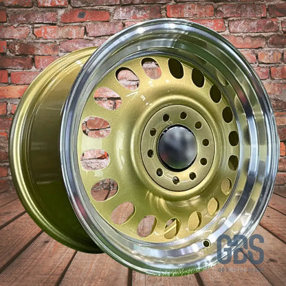 4 jantes Look Classic Steel Gold BMW R15’’ X 8’’ ET25 - Jantes et pneus - GDS Motorsport