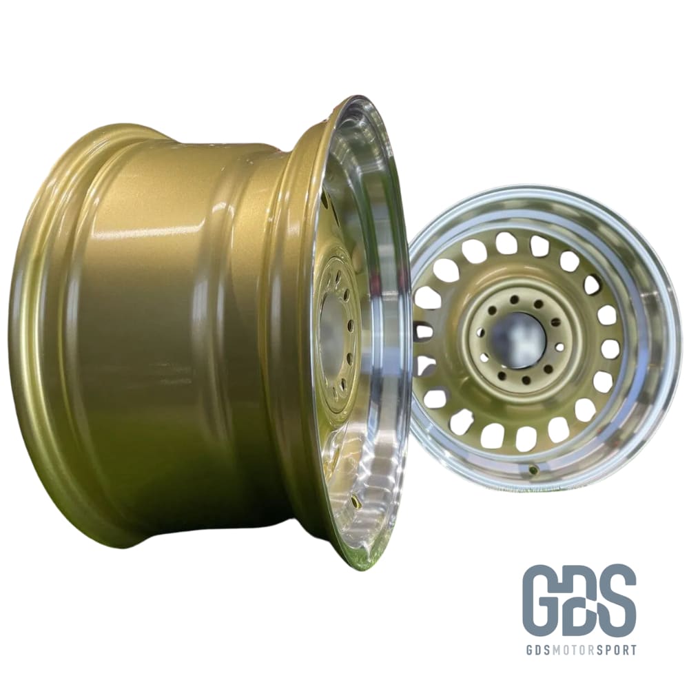 4 jantes Look Classic Steel Gold BMW R15’’ X 8’’ ET25 - Jantes et pneus - GDS Motorsport