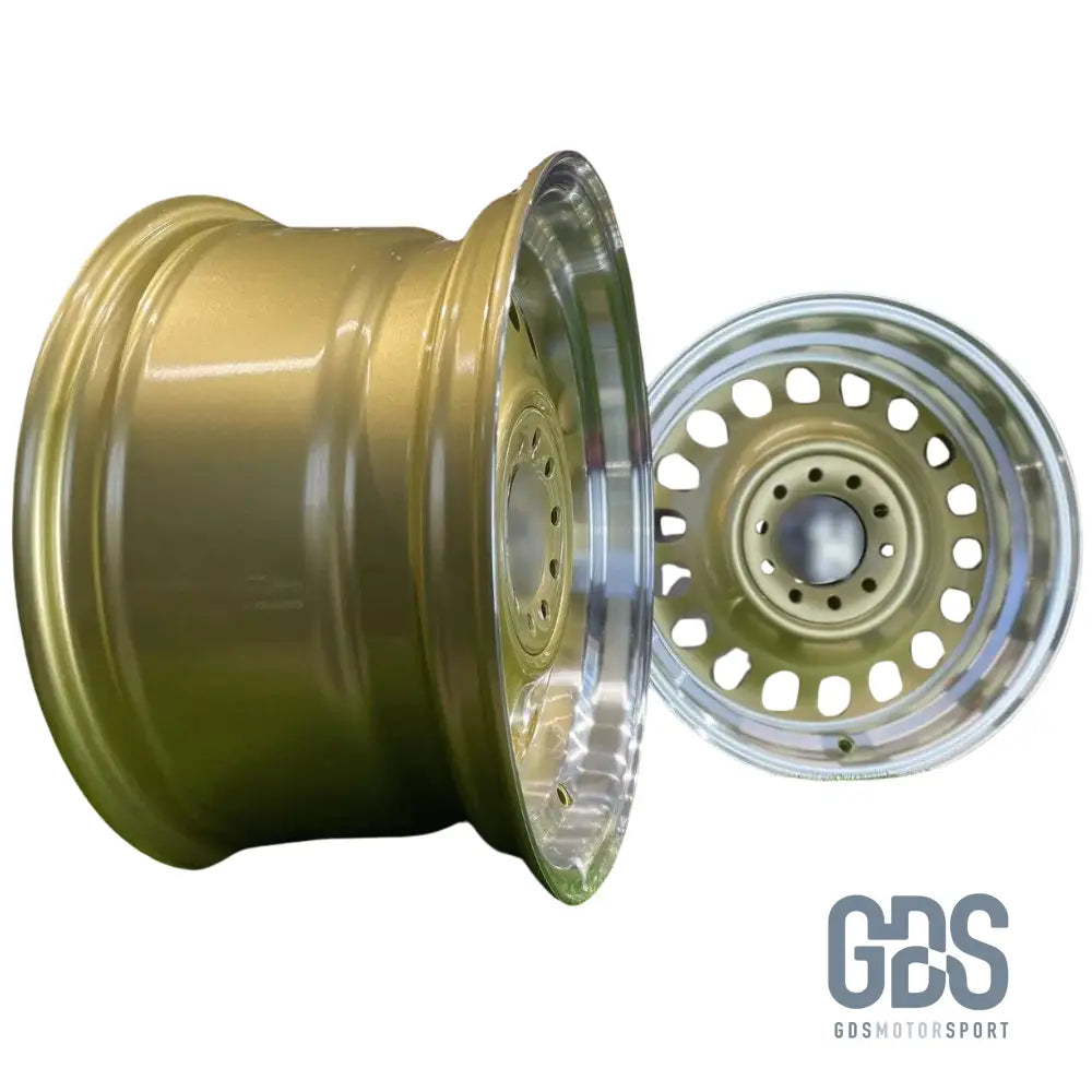 4 jantes Look Classic Steel Gold BMW R15’’ X 8’’ ET25 - Jantes et pneus - GDS Motorsport
