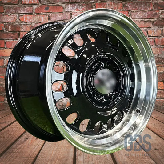 4 jantes look classic steel noir bmw r15’’ x 8’’ et25 - jantes et pneus