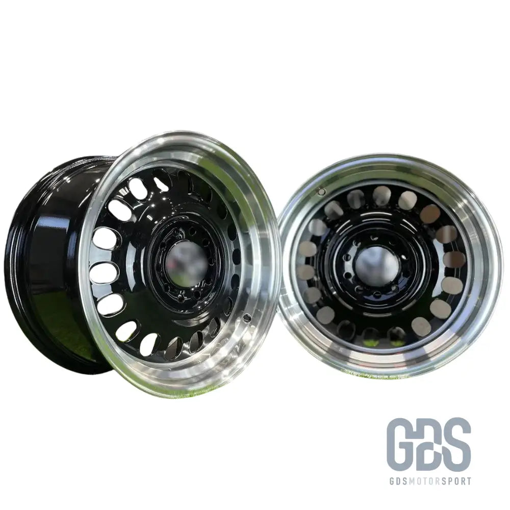 4 jantes look classic steel noir bmw r15’’ x 8’’ et25 - jantes et pneus