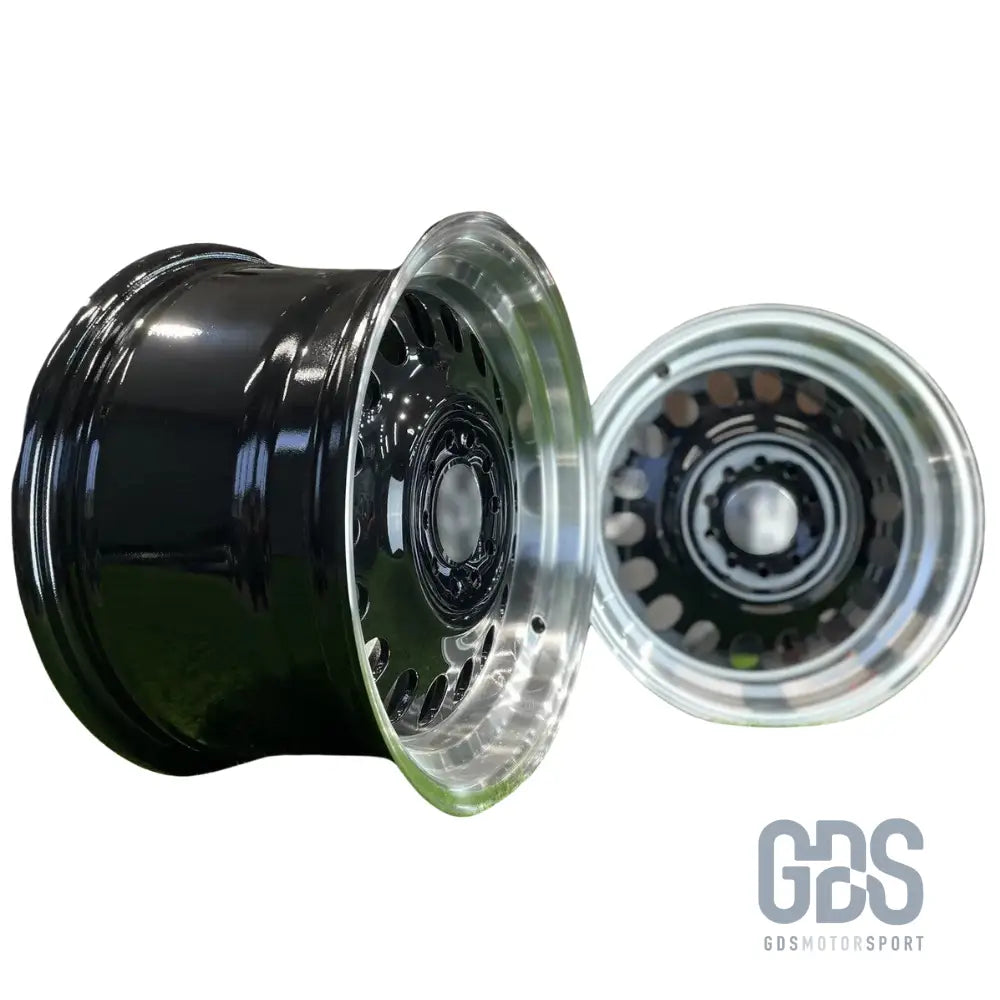 4 jantes look classic steel noir bmw r15’’ x 8’’ et25 - jantes et pneus