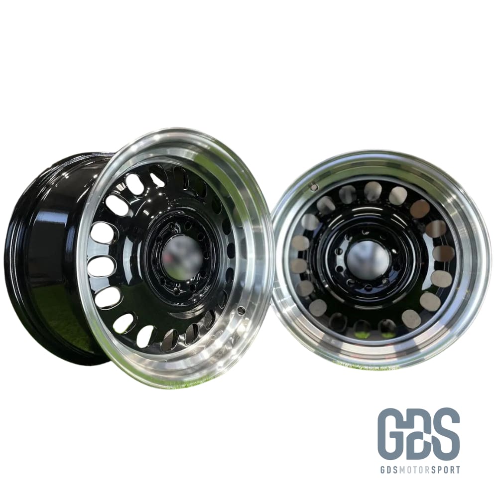 4 jantes Look Classic Steel noir BMW R15’’ X 8’’ ET25 - Jantes et pneus - GDS Motorsport
