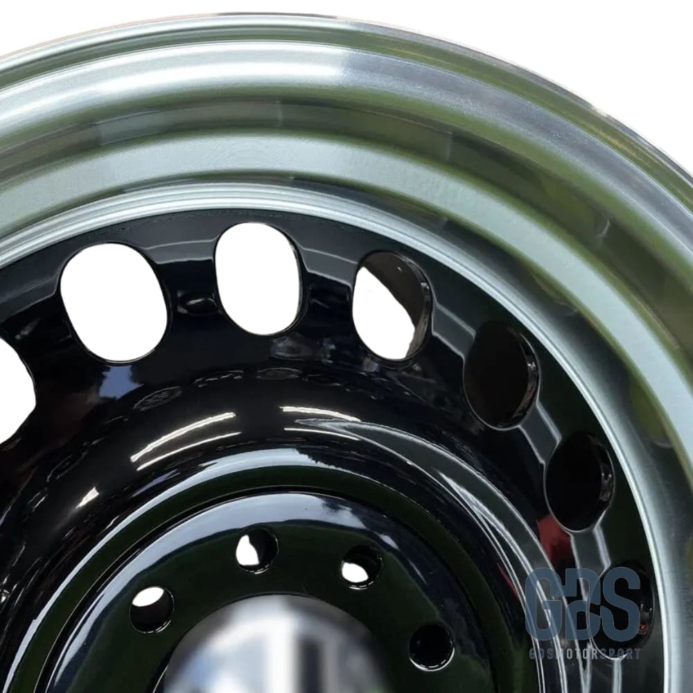 4 jantes Look Classic Steel noir BMW R15’’ X 8’’ ET25 - Jantes et pneus - GDS Motorsport