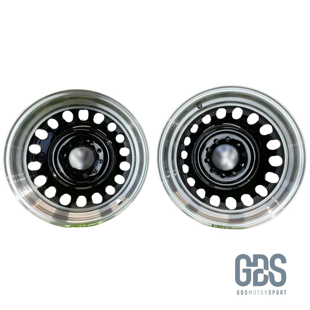 4 jantes Look Classic Steel noir BMW R15’’ X 8’’ ET25 - Jantes et pneus - GDS Motorsport
