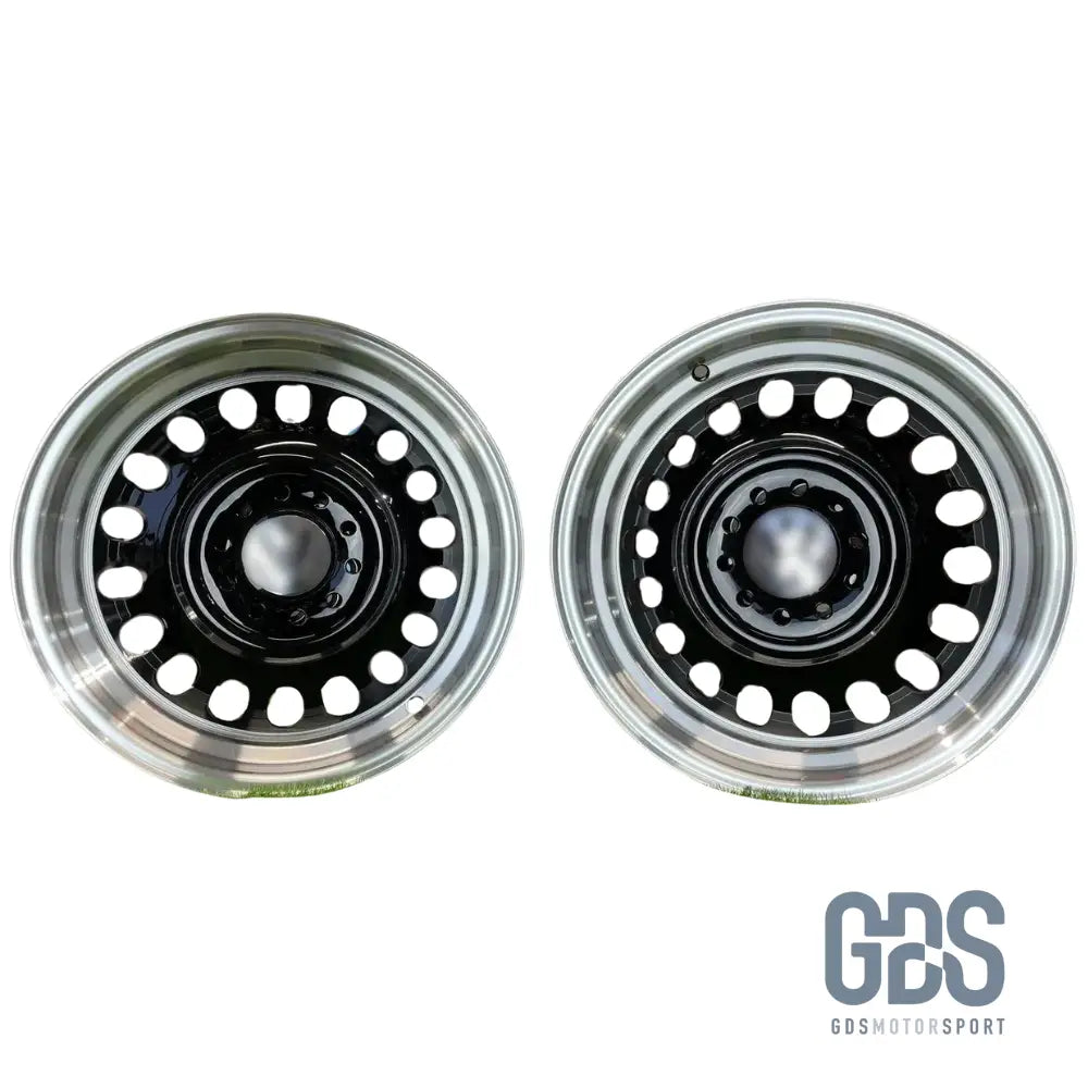4 jantes Look Classic Steel noir BMW R15’’ X 8’’ ET25 - Jantes et pneus - GDS Motorsport
