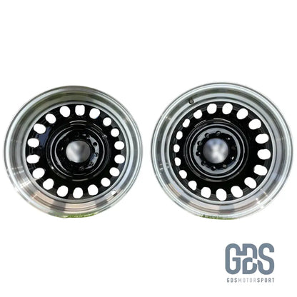 4 jantes Look Classic Steel noir BMW R15’’ X 8’’ ET25 - Jantes et pneus - GDS Motorsport