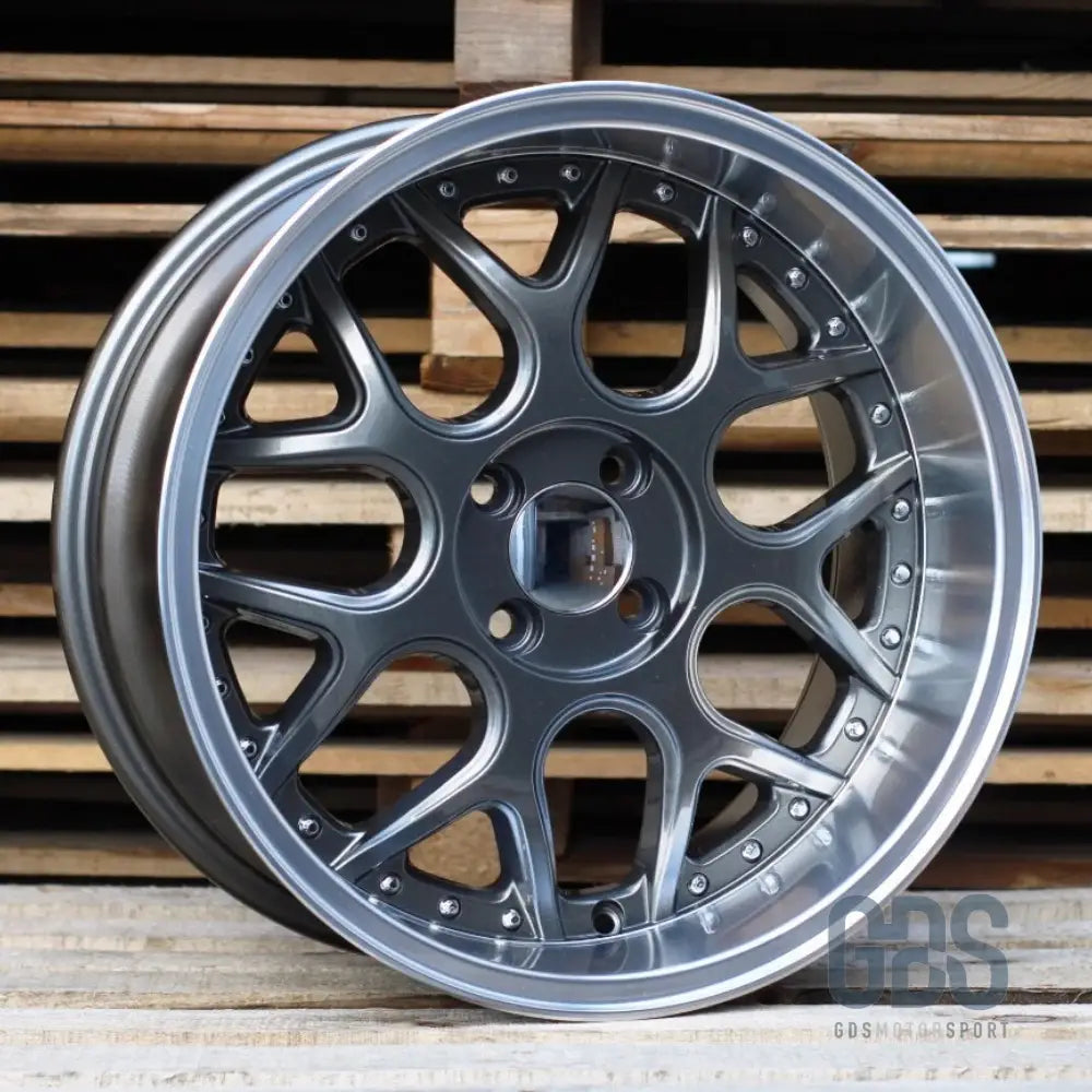 4 jantes look smart brabus centre gris metal bmw r17’’ x 8.5’’ et20 - jantes et pneus