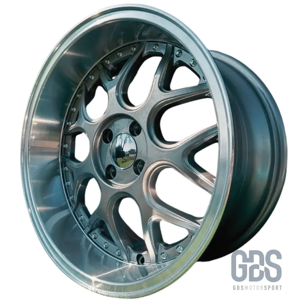 4 jantes look smart brabus centre gris metal bmw r17’’ x 8.5’’ et20 - jantes et pneus