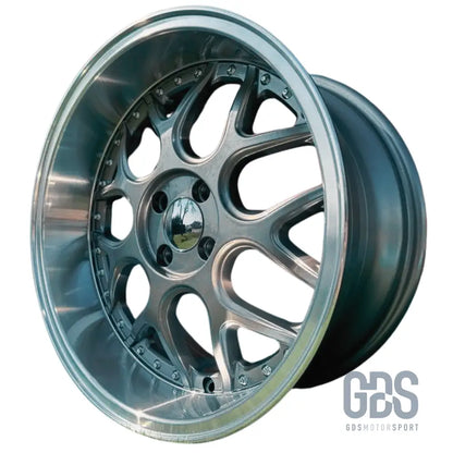 4 jantes look smart brabus centre gris metal bmw r17’’ x 8.5’’ et20 - jantes et pneus