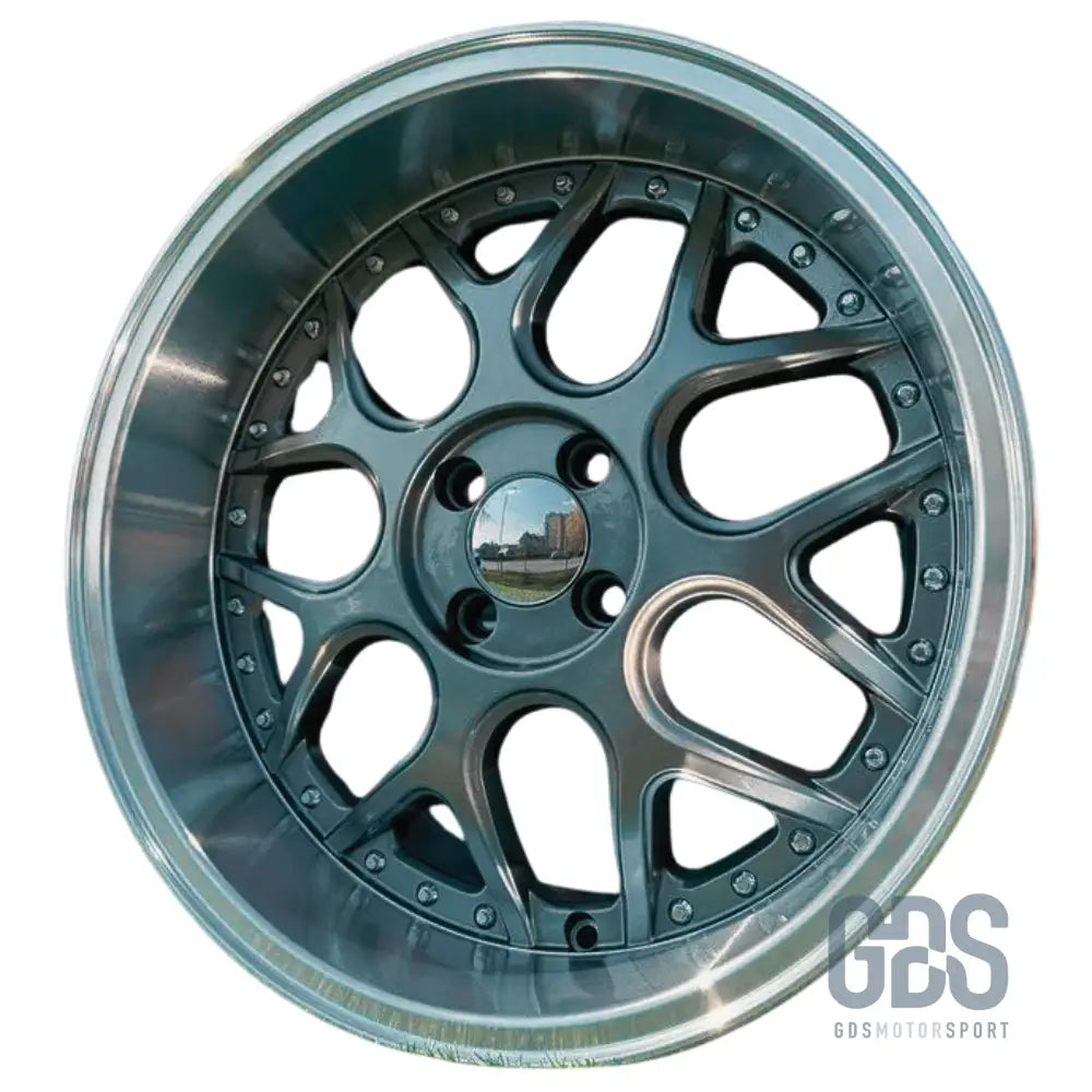 4 jantes look smart brabus centre gris metal bmw r17’’ x 8.5’’ et20 - jantes et pneus