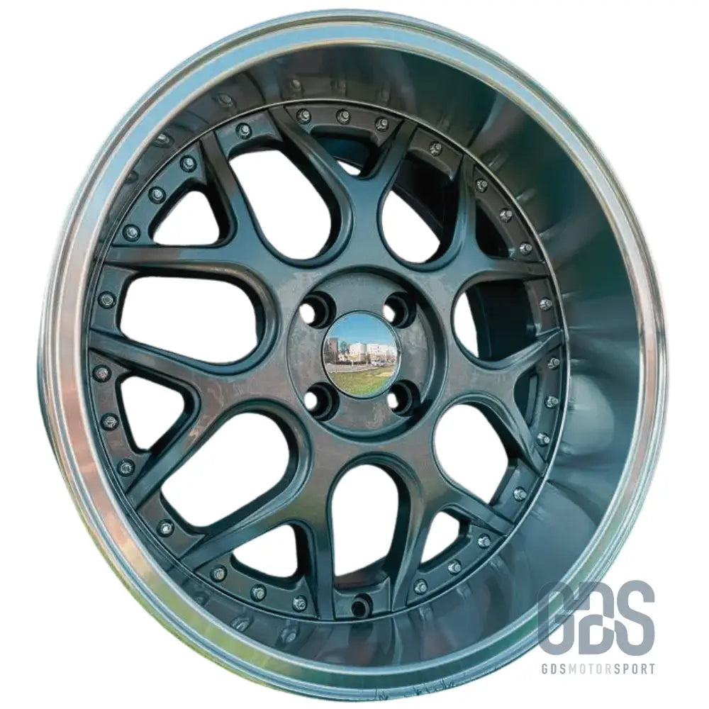 4 jantes look smart brabus centre gris metal bmw r17’’ x 8.5’’ et20 - jantes et pneus