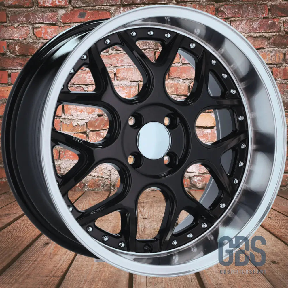 4 jantes look Smart BRABUS Centre noir BMW R16’’ X 7’’ ET30 - Jantes et pneus - GDS Motorsport