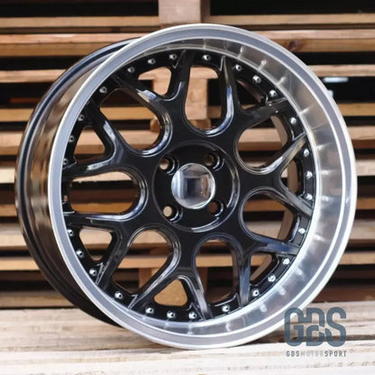 4 jantes look Smart BRABUS Centre noir BMW R16’’ X 7’’ ET30 - Jantes et pneus - GDS Motorsport