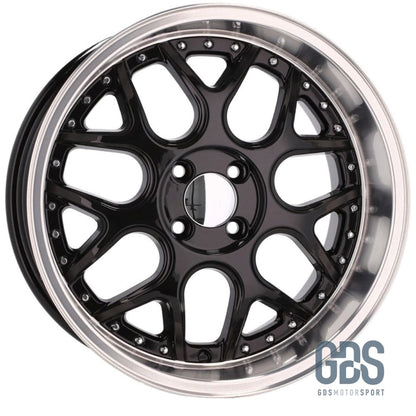 4 jantes look Smart BRABUS Centre noir BMW R17’’ X 8.5’’ ET20 - Jantes et pneus - GDS Motorsport