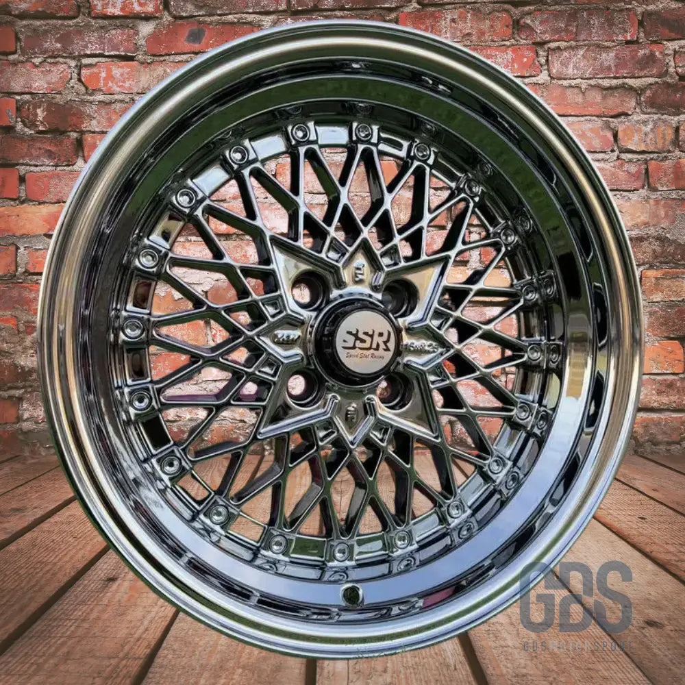 4 jantes look soler ssr mesh formula chrome bmw r15’’ x 8.25’’ et20 - jantes et pneus