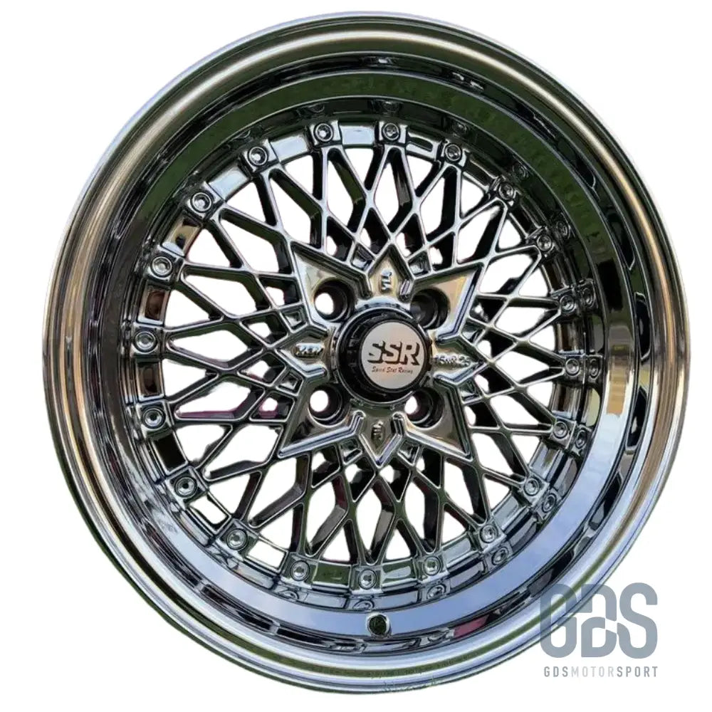 4 jantes look soler ssr mesh formula chrome bmw r15’’ x 8.25’’ et20 - jantes et pneus