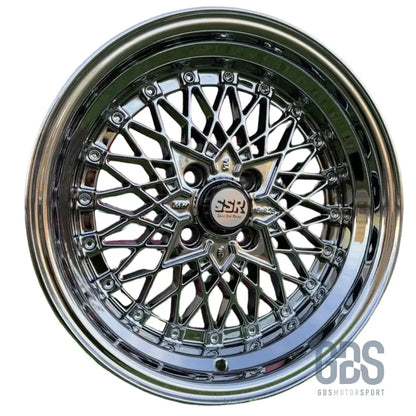 4 jantes look soler ssr mesh formula chrome bmw r15’’ x 8.25’’ et20 - jantes et pneus
