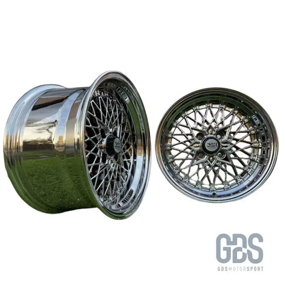 4 jantes look soler ssr mesh formula chrome bmw r15’’ x 8.25’’ et20 - jantes et pneus