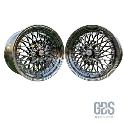4 jantes look soler ssr mesh formula chrome bmw r15’’ x 8.25’’ et20 - jantes et pneus