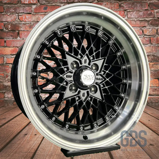 4 jantes look soler ssr mesh formula noir bmw r15’’ x 8.25’’ et20 - jantes et pneus