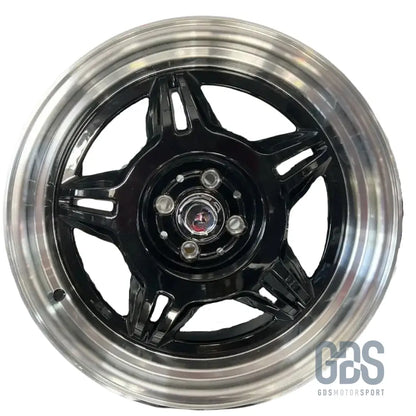 4 jantes look style 24 m3 e36 bmw noir brillant r17’’ x 8’’ et30 - jantes et pneus