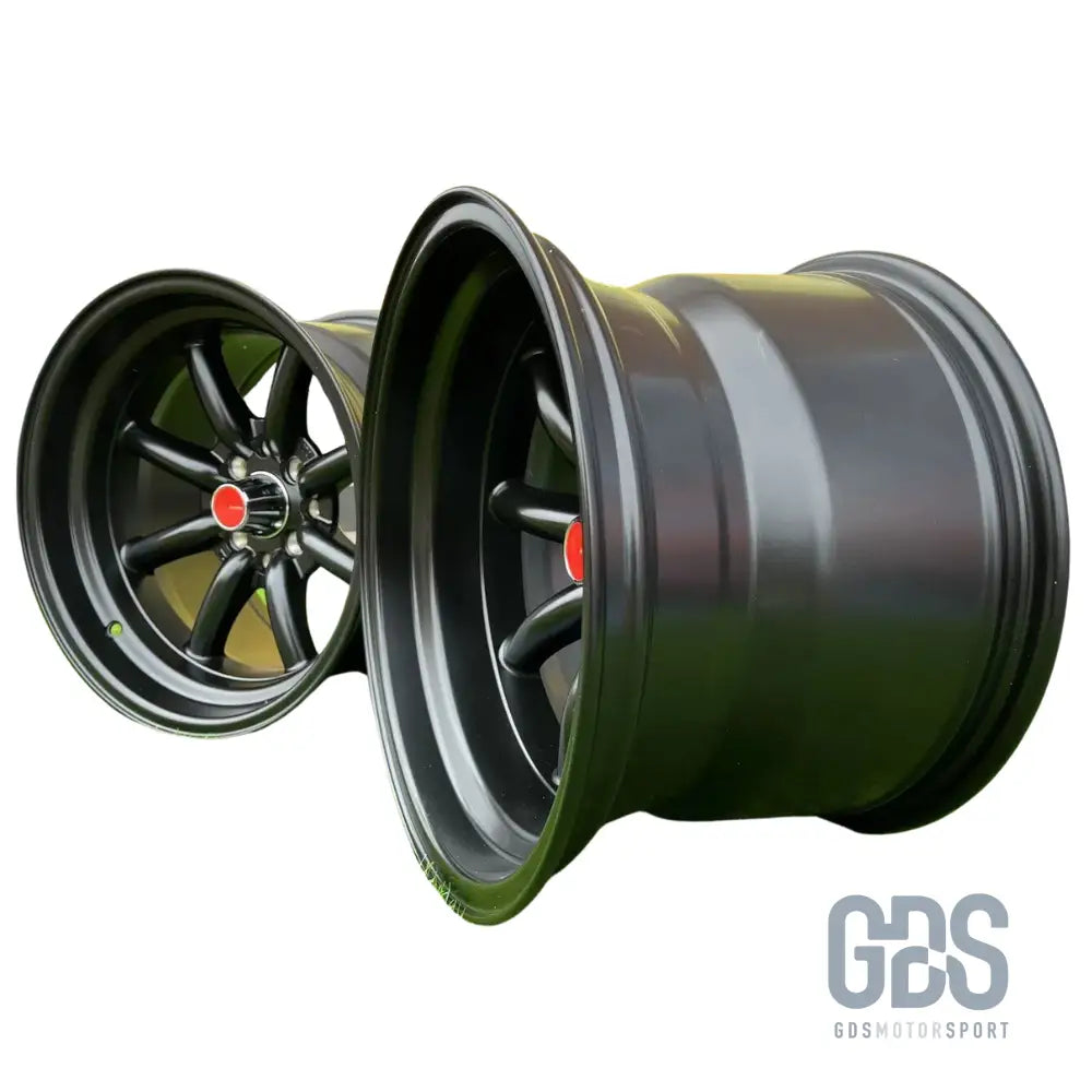 4 jantes look watanabe noir mate bmw r15’’ x 9’’ et0 10.5’’ et-15 - jantes et pneus