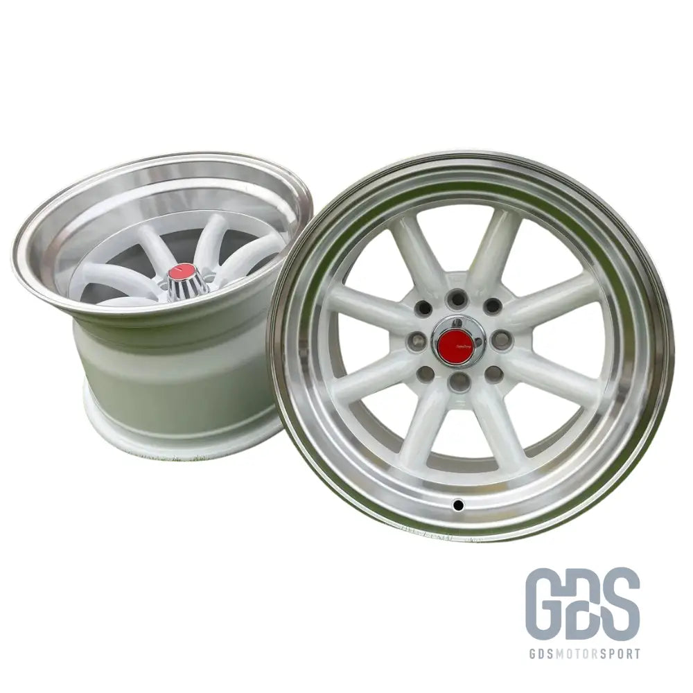 4 jantes look watanabe rota blanc bmw r15’’ x 9’’ et0 10.5’’ et-15 - jantes et pneus