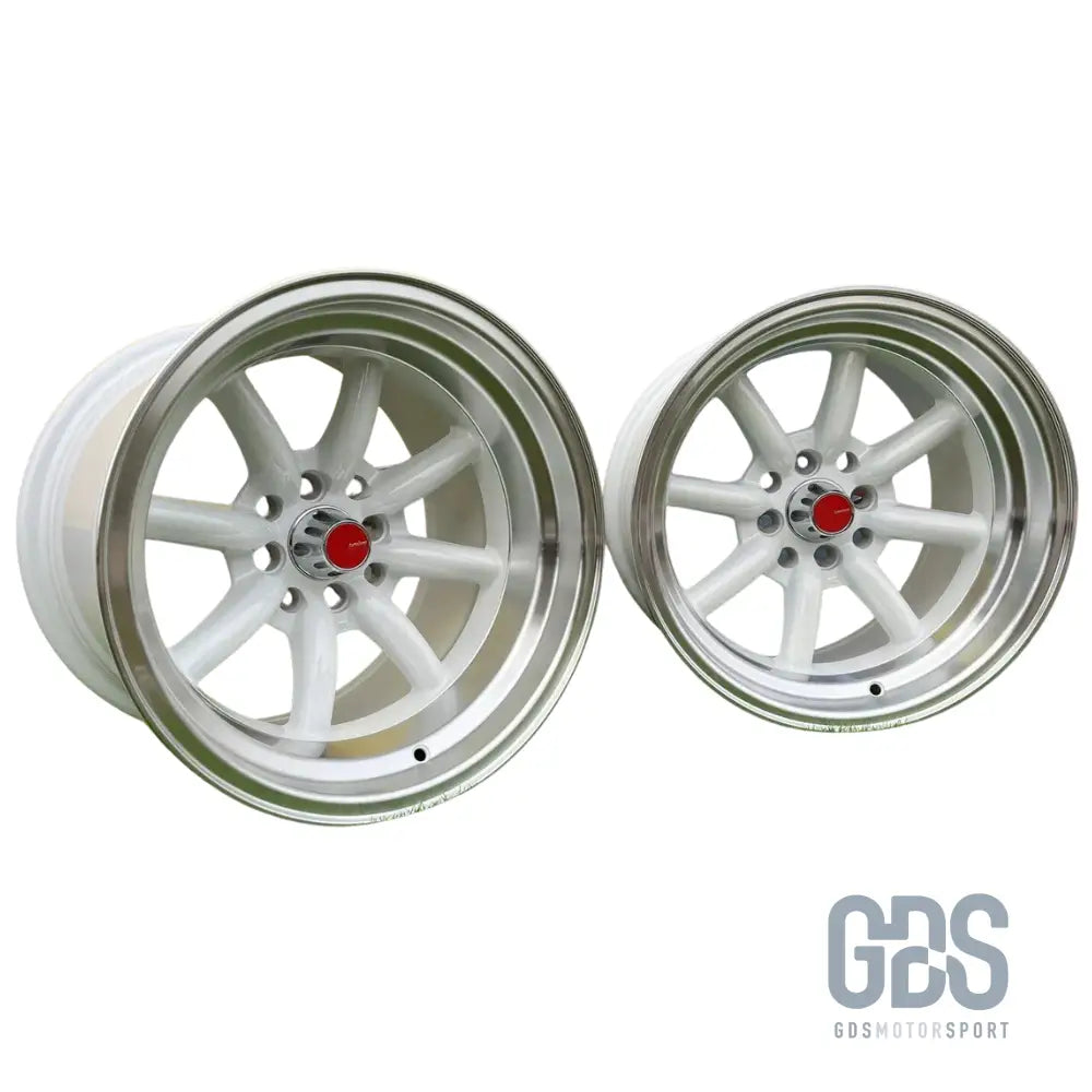 4 jantes look watanabe rota blanc bmw r15’’ x 9’’ et0 10.5’’ et-15 - jantes et pneus