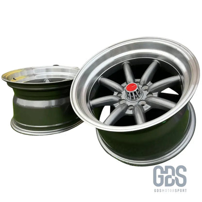 4 jantes look watanabe rota gris bmw r15’’ x 9’’ et0 10.5’’ et-15 - jantes et pneus