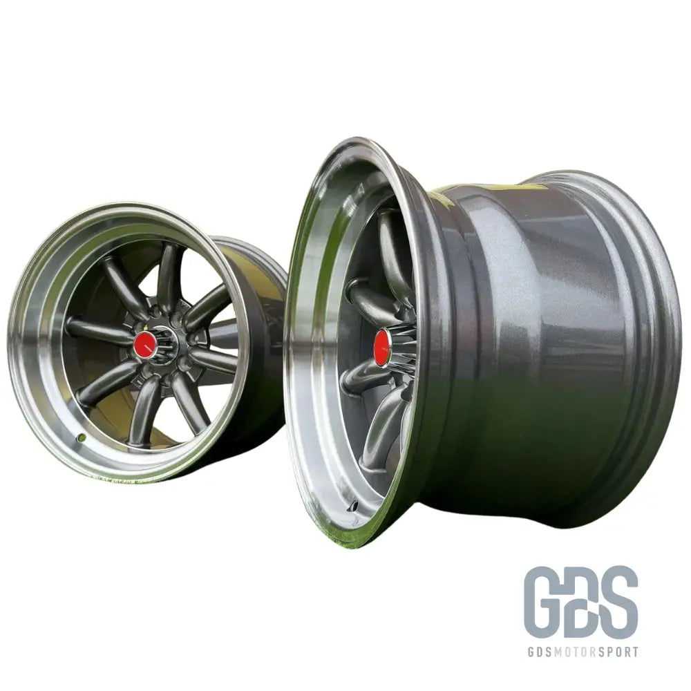 4 jantes look watanabe rota gris bmw r15’’ x 9’’ et0 10.5’’ et-15 - jantes et pneus