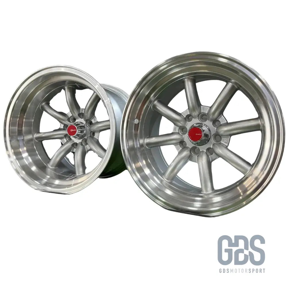 4 jantes look watanabe rota gris diamant bmw r15’’ x 9’’ et0 10.5’’ et-15 - jantes et pneus