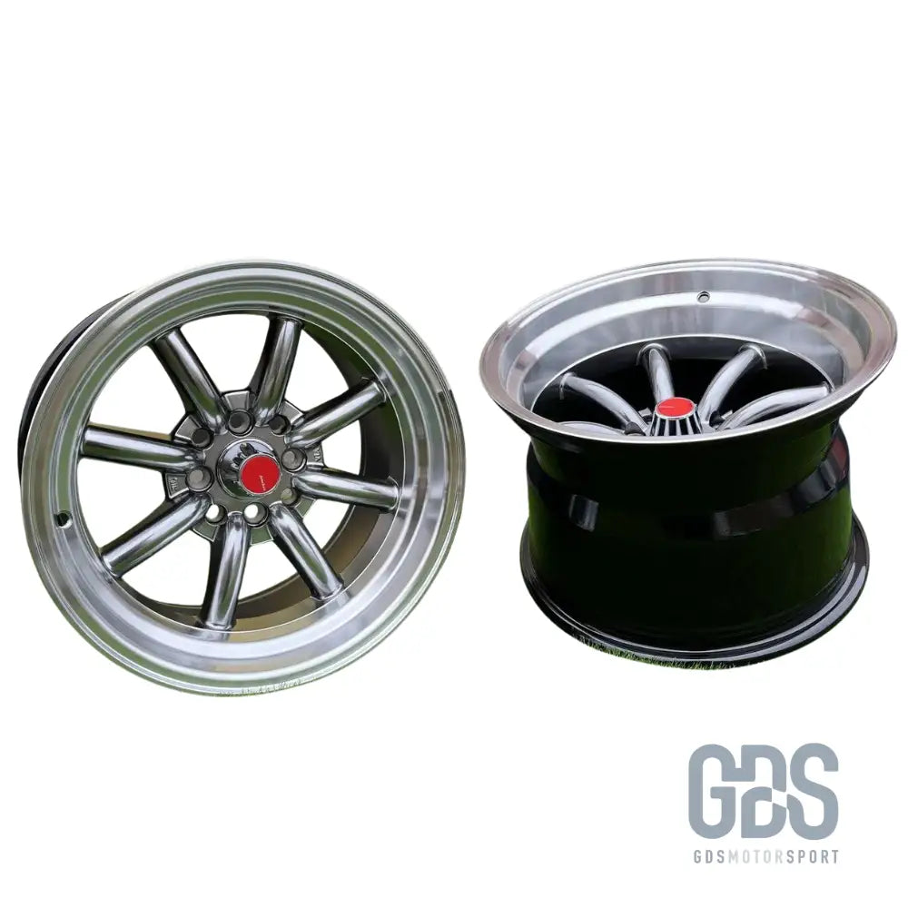 4 jantes look watanabe rota hyperblack bmw r15’’ x 9’’ et0 10.5’’ et-15 - jantes et pneus