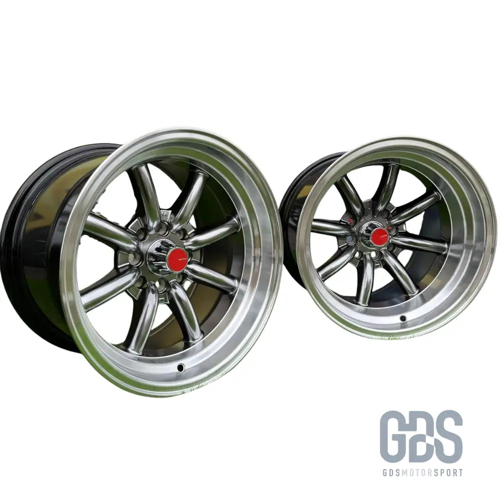 4 jantes look watanabe rota hyperblack bmw r15’’ x 9’’ et0 10.5’’ et-15 - jantes et pneus