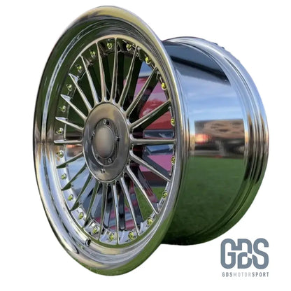 4 jantes Look Alpina classique Chromé (gold rivets) BMW R17’’ X 8 ET20 9’’ ET15 - Jantes et pneus - GDS Motorsport