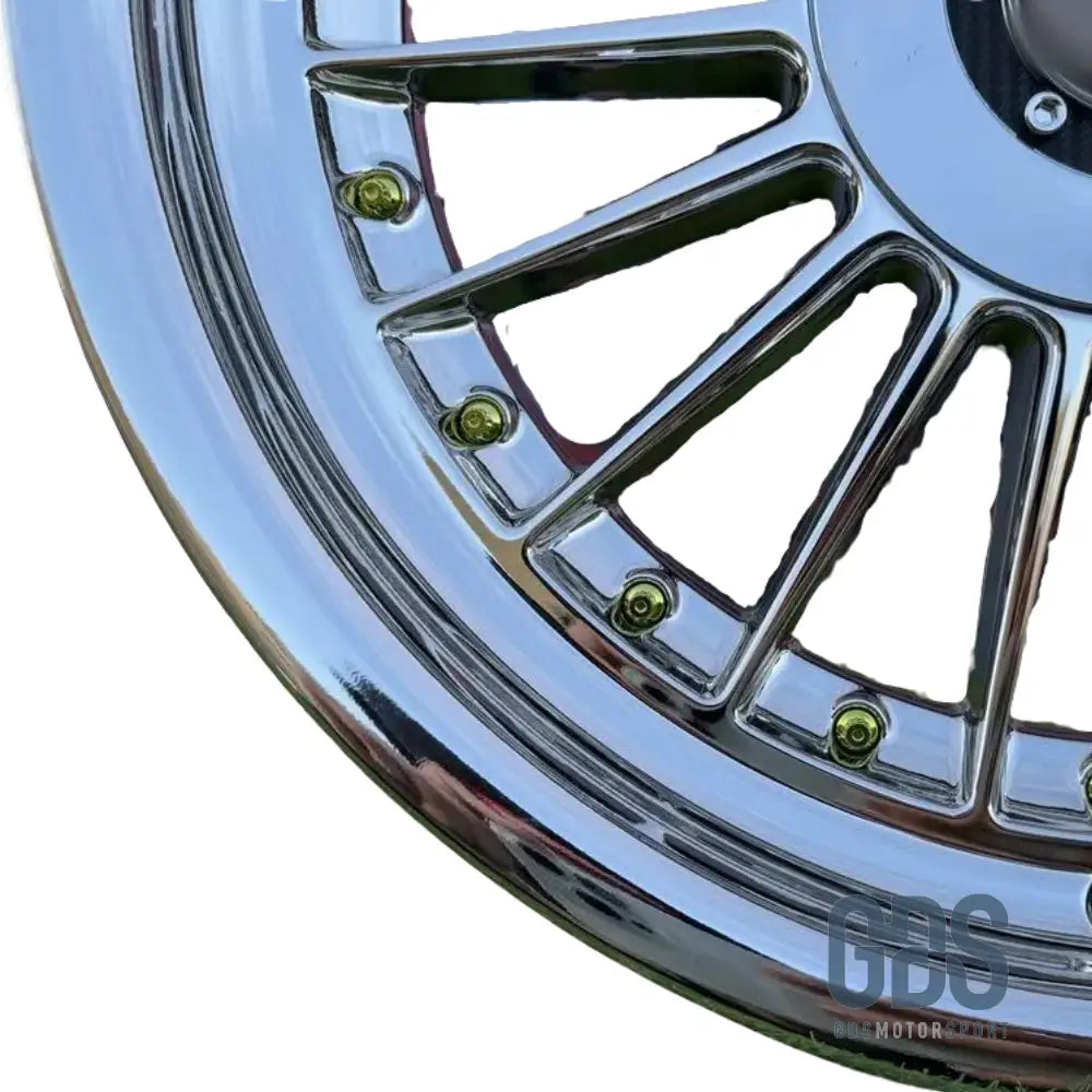 4 jantes Look Alpina classique Chromé (gold rivets) BMW R17’’ X 8 ET20 9’’ ET15 - Jantes et pneus - GDS Motorsport