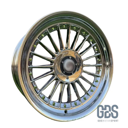 4 jantes Look Alpina classique Chromé (gold rivets) BMW R17’’ X 8 ET20 9’’ ET15 - Jantes et pneus - GDS Motorsport