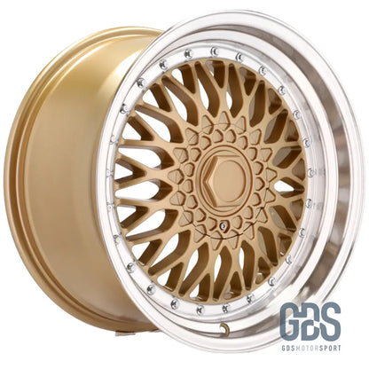 4 jantes style BBS RS centre Doré BMW R17’’ X 7.5’’ ET20 8.5’’ - Jantes et pneus - GDS Motorsport