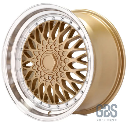 4 jantes style bbs rs centre doré bmw r17’’ x 7.5’’ et20 8.5’’ - jantes et pneus