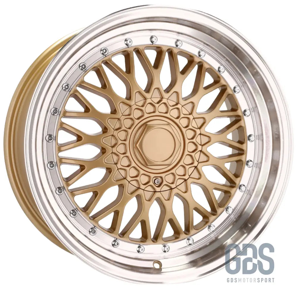 4 jantes style bbs rs centre doré bmw r17’’ x 7.5’’ et20 8.5’’ - jantes et pneus