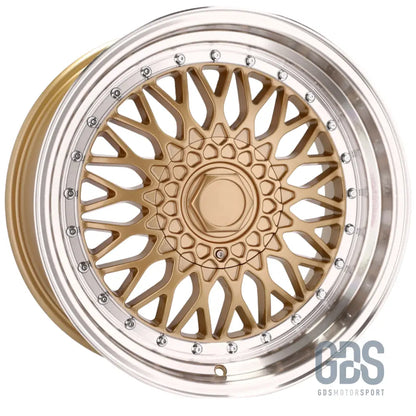 4 jantes style bbs rs centre doré bmw r17’’ x 7.5’’ et20 8.5’’ - jantes et pneus