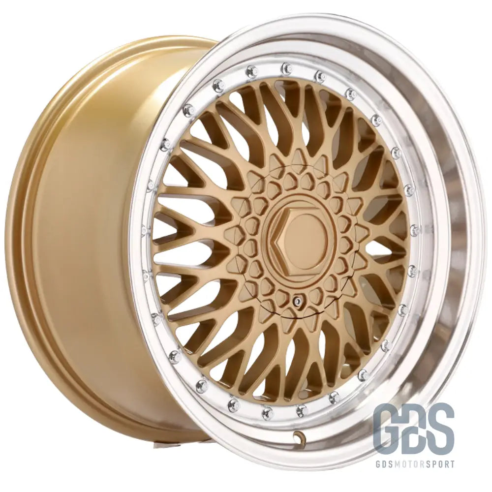 4 jantes style bbs rs centre doré bmw r17’’ x 7.5’’ et20 8.5’’ - jantes et pneus